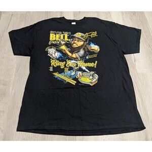 Pittsburgh Pirates Fan T Shirt Give 'Em Bell Josh Black Short Sleeve Adult Sz XL